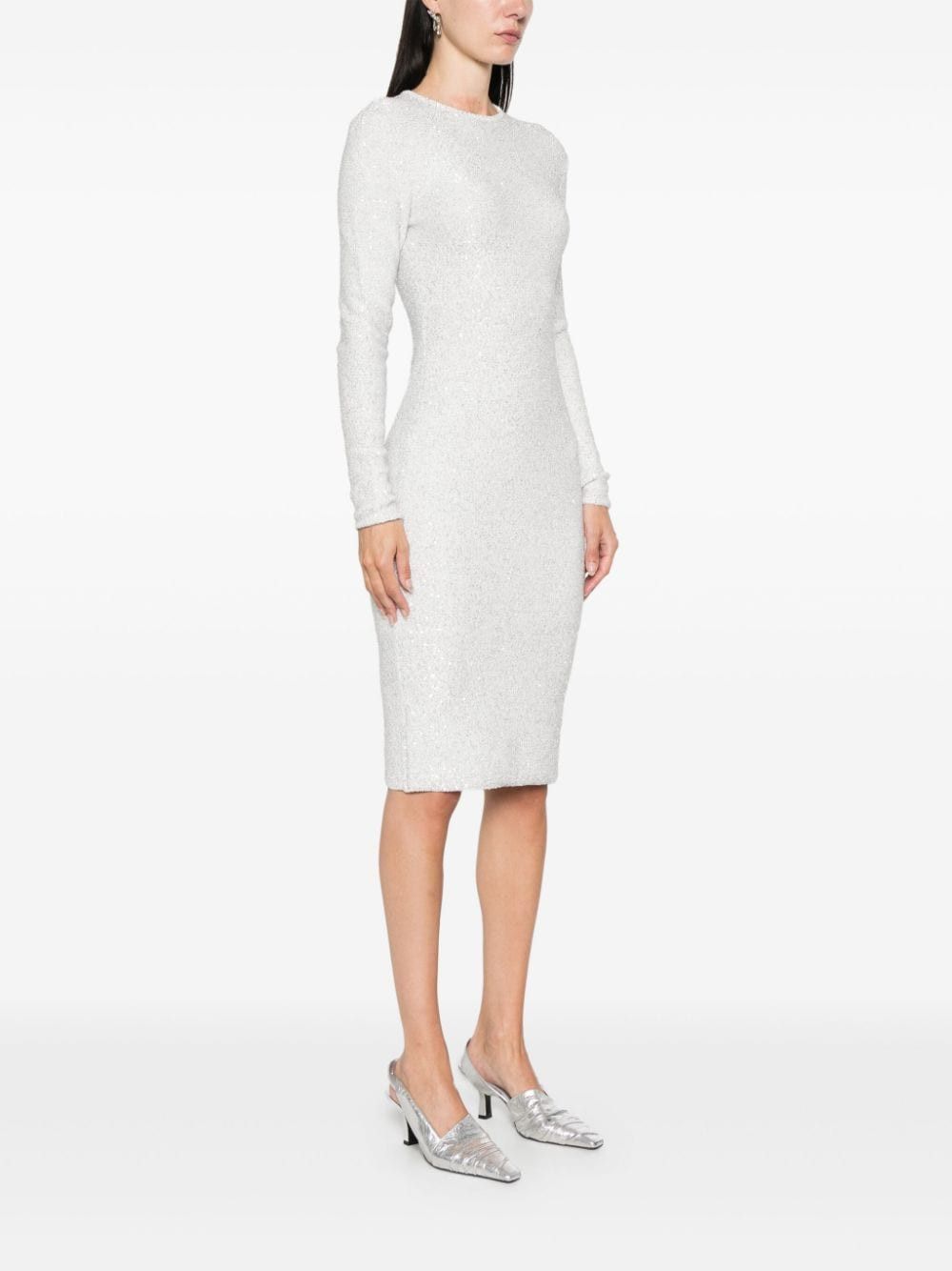 Fabiana Filippi SEQUINED MIDI DRESS Size S / US 4 / IT 40 - 4 Thumbnail