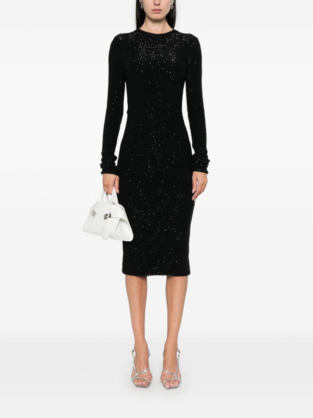 Fabiana Filippi SEQUINED MIDI DRESS Size S / US 4 / IT 40 - 3 Thumbnail