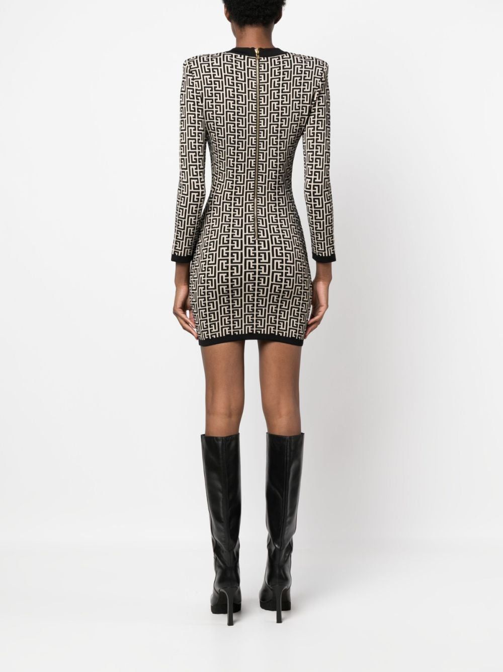 Balmain MONOGRAM KNIT SHORT DRESS Size S / US 4 / IT 40 - 2 Thumbnail