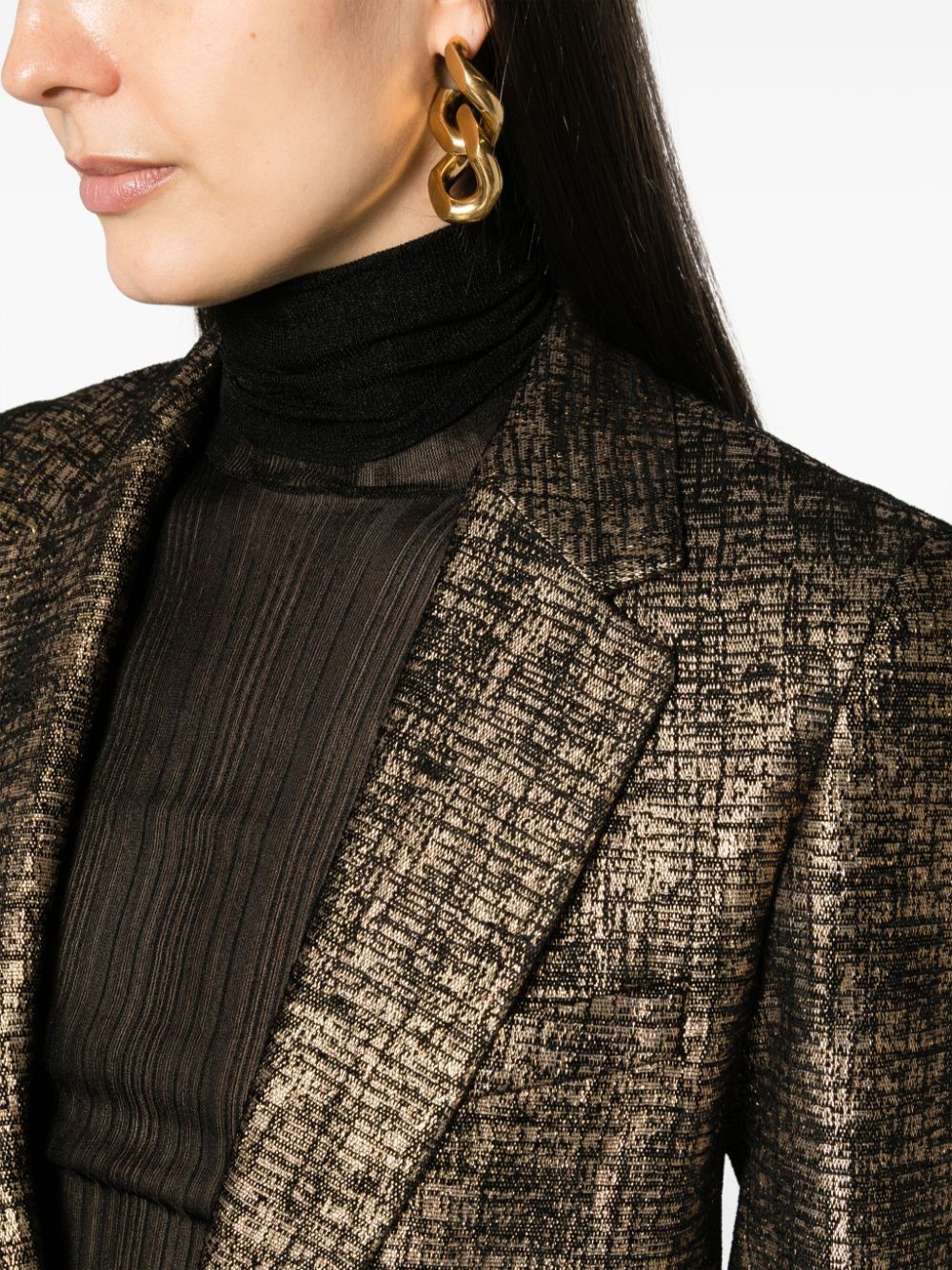 Dries Van Noten SINGLE-BREASTED BLAZER JACKET Size S / US 4 / IT 40 - 3 Thumbnail
