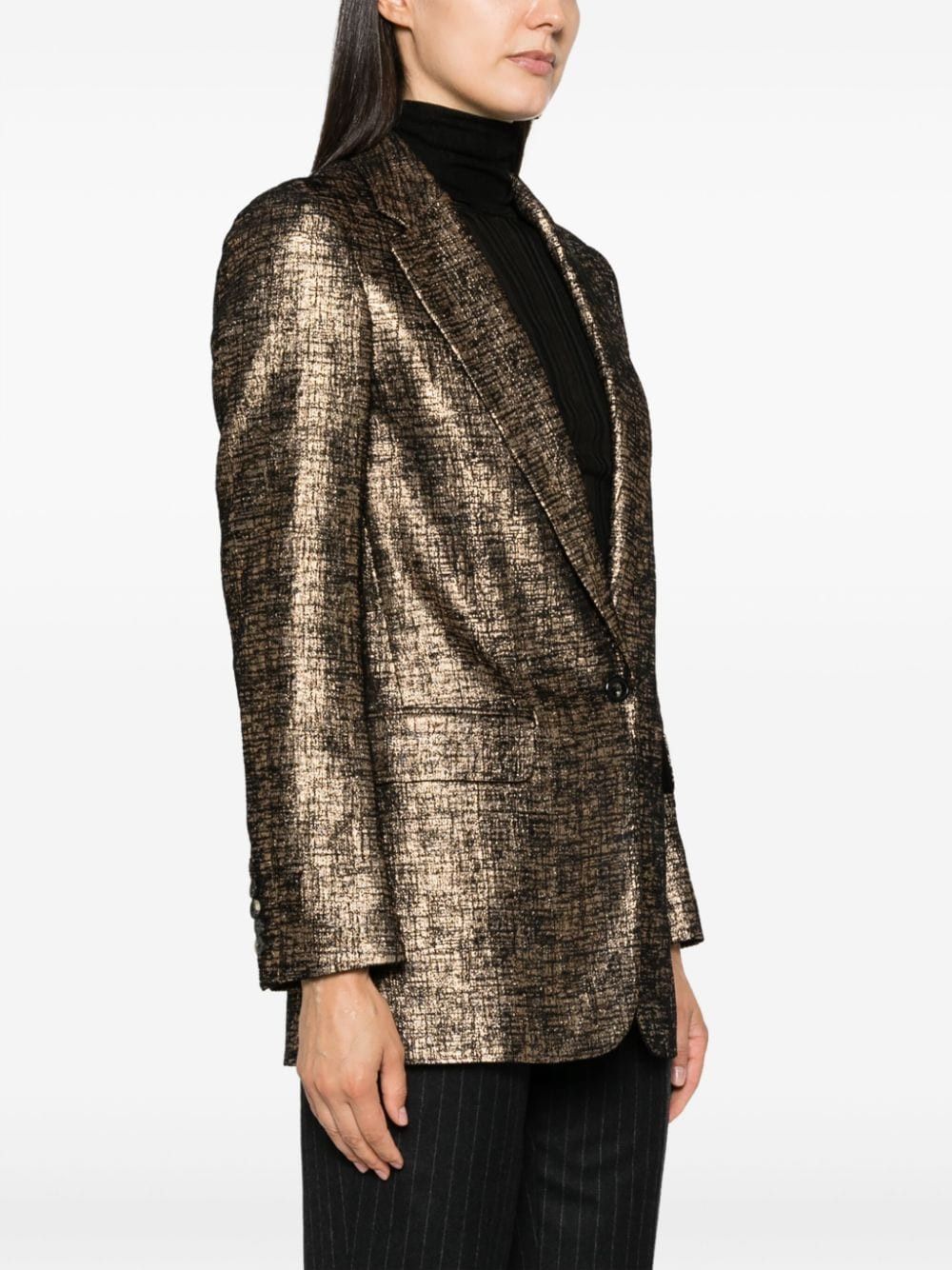 Dries Van Noten SINGLE-BREASTED BLAZER JACKET Size S / US 4 / IT 40 - 4 Thumbnail