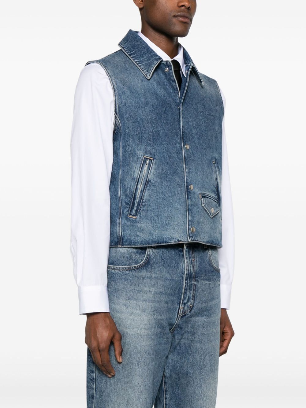 Givenchy DENIM COTTON VEST Size US L / EU 52-54 / 3 - 5 Thumbnail