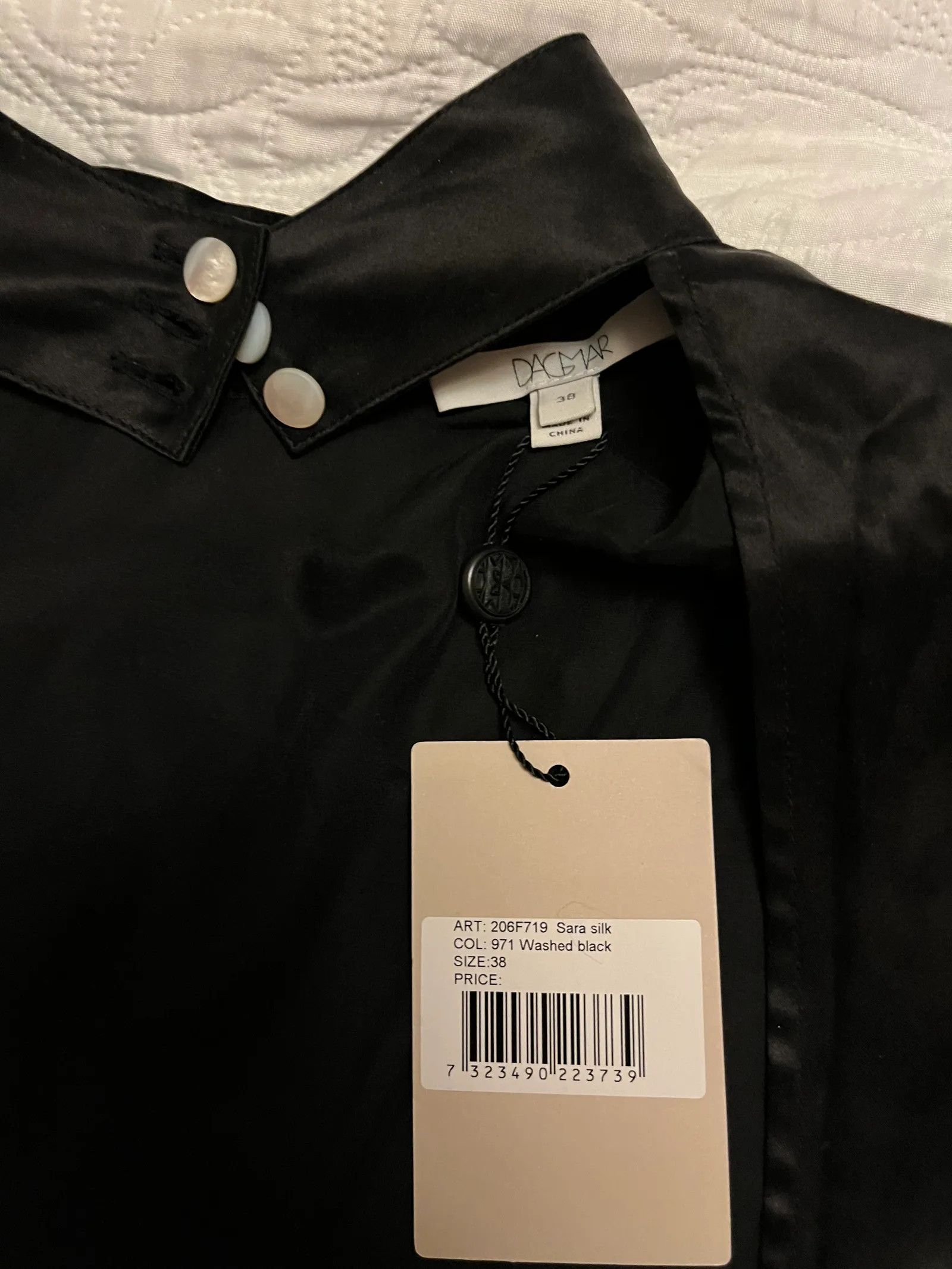 Other House Of Dagmar Sara silk, washed black Dress Size S / US 4 / IT 40 - 3 Thumbnail