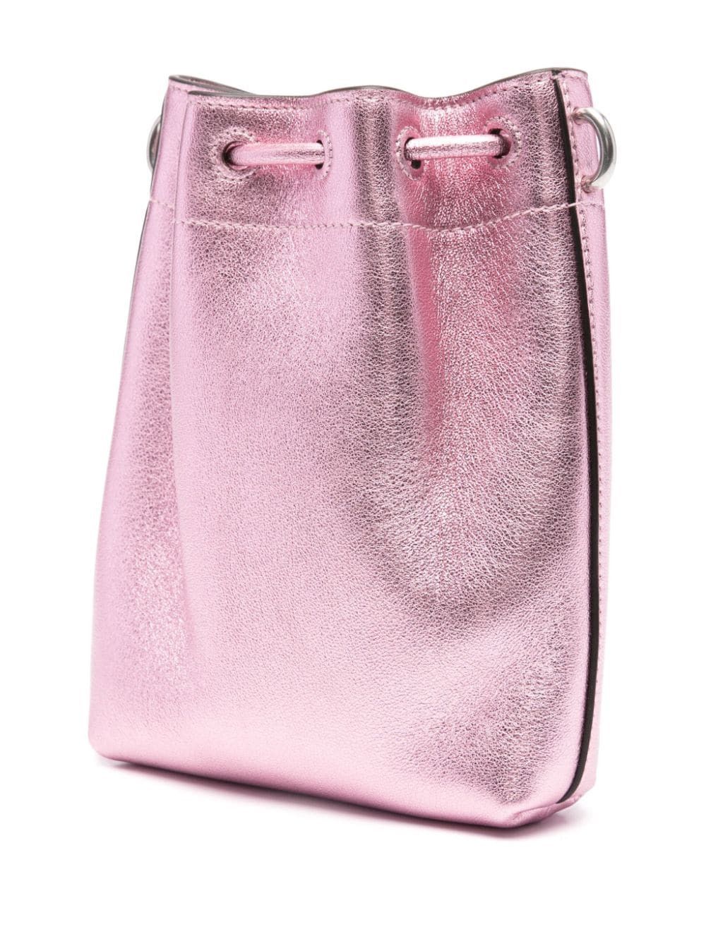 Jimmy Choo BON BON METALLIC LEATHER MINI BUCKET BAG Size ONE SIZE - 3 Thumbnail