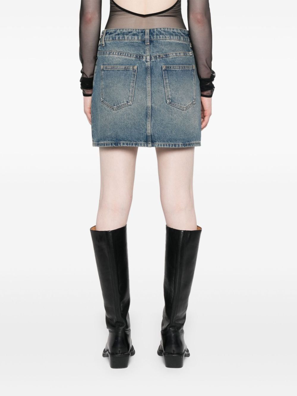 Givenchy DENIM MINI SKIRT Size 27" / US 4 / IT 40 - 5 Thumbnail
