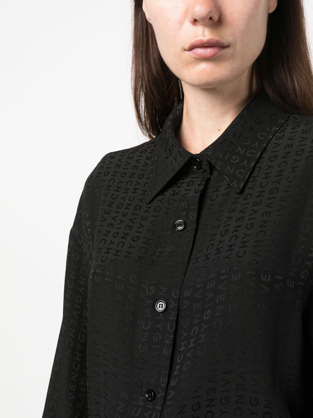 Givenchy SILK OVERSIZED SHIRT Size XS / US 0-2 / IT 36-38 - 4 Thumbnail