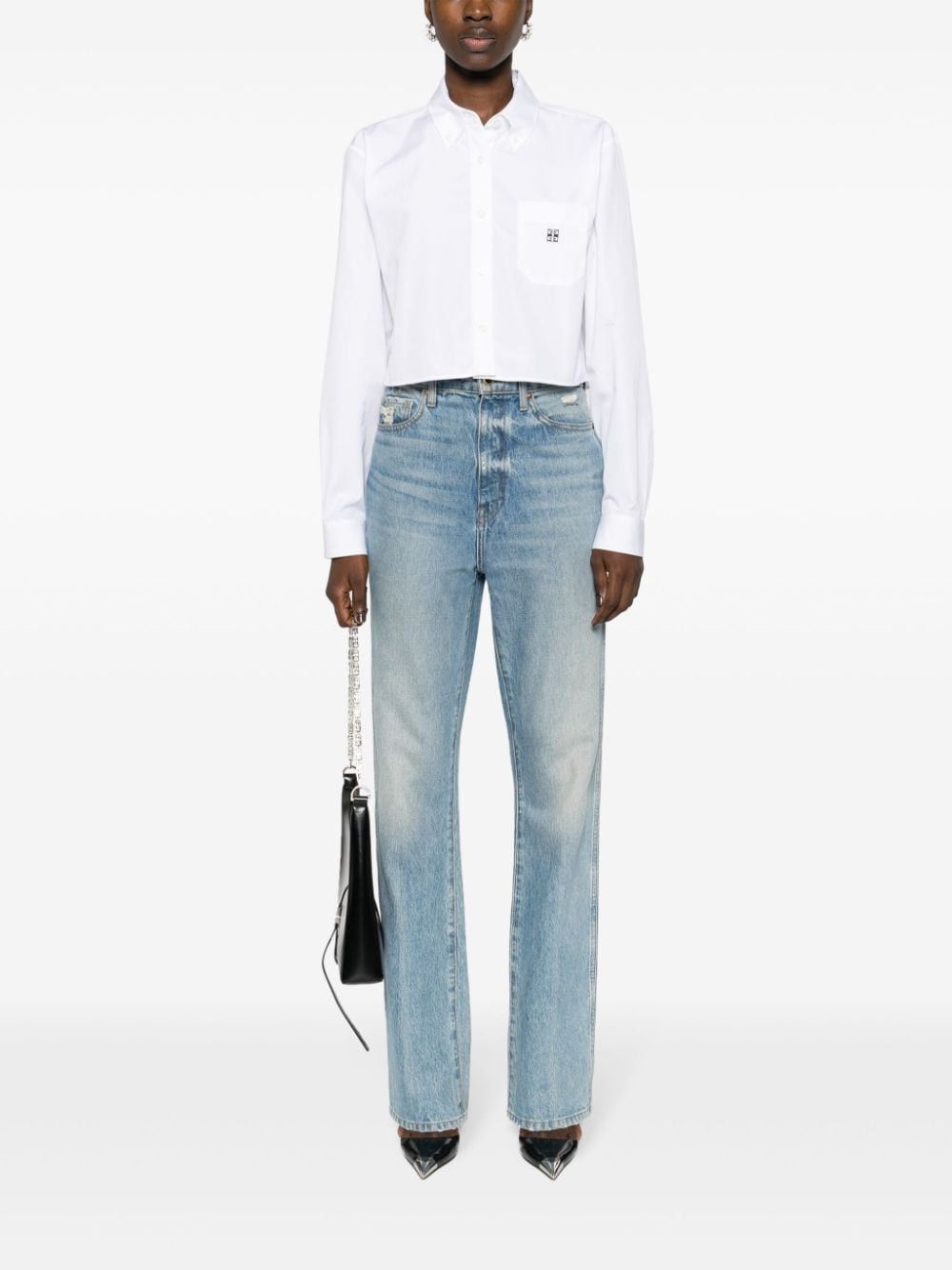 Givenchy LOGO COTTON SHIRT Size S / US 4 / IT 40 - 3 Thumbnail