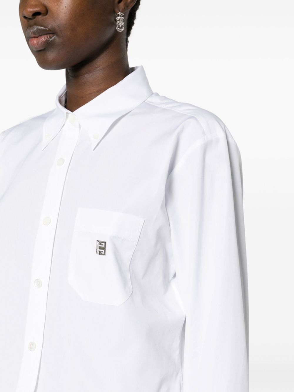 Givenchy LOGO COTTON SHIRT Size S / US 4 / IT 40 - 4 Thumbnail