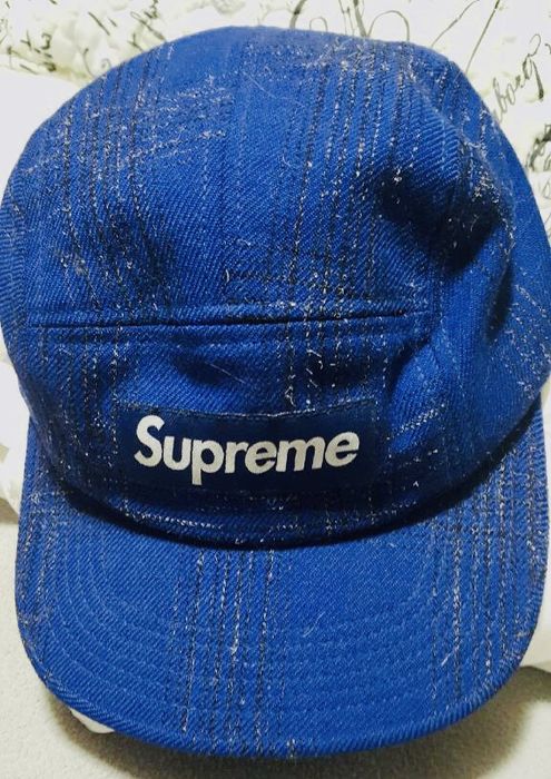 Supreme Broken Tweed Camp Hat | Grailed