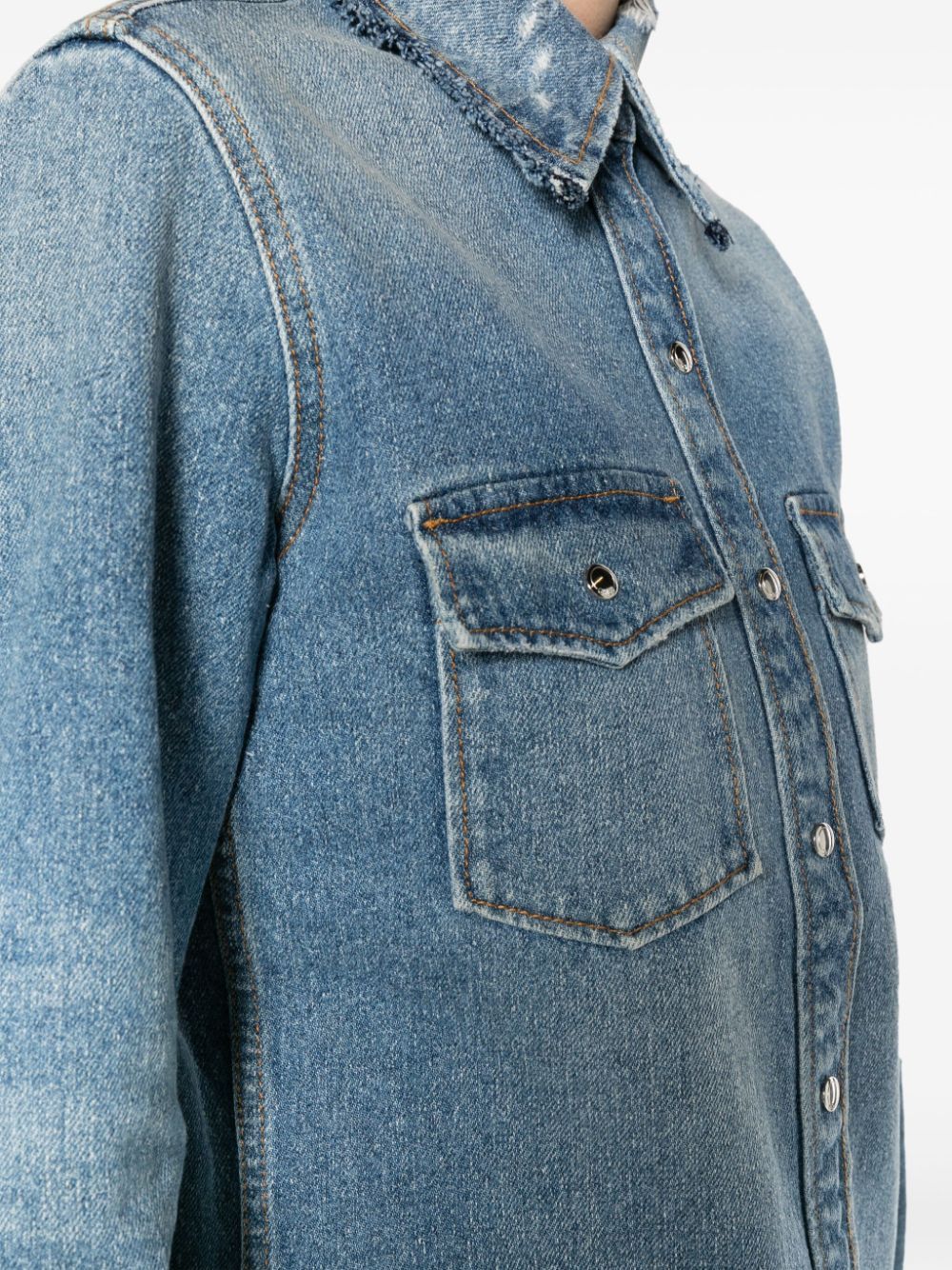 Chloe DENIM COTTON SHIRT Size S / US 4 / IT 40 - 2 Thumbnail