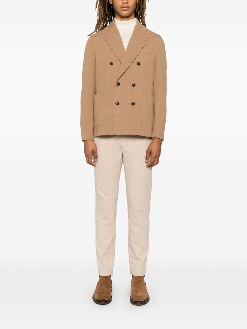 Circolo 1901 COTTON DOUBLE-BREASTED JACKET Size US S / EU 44-46 / 1 - 2 Thumbnail