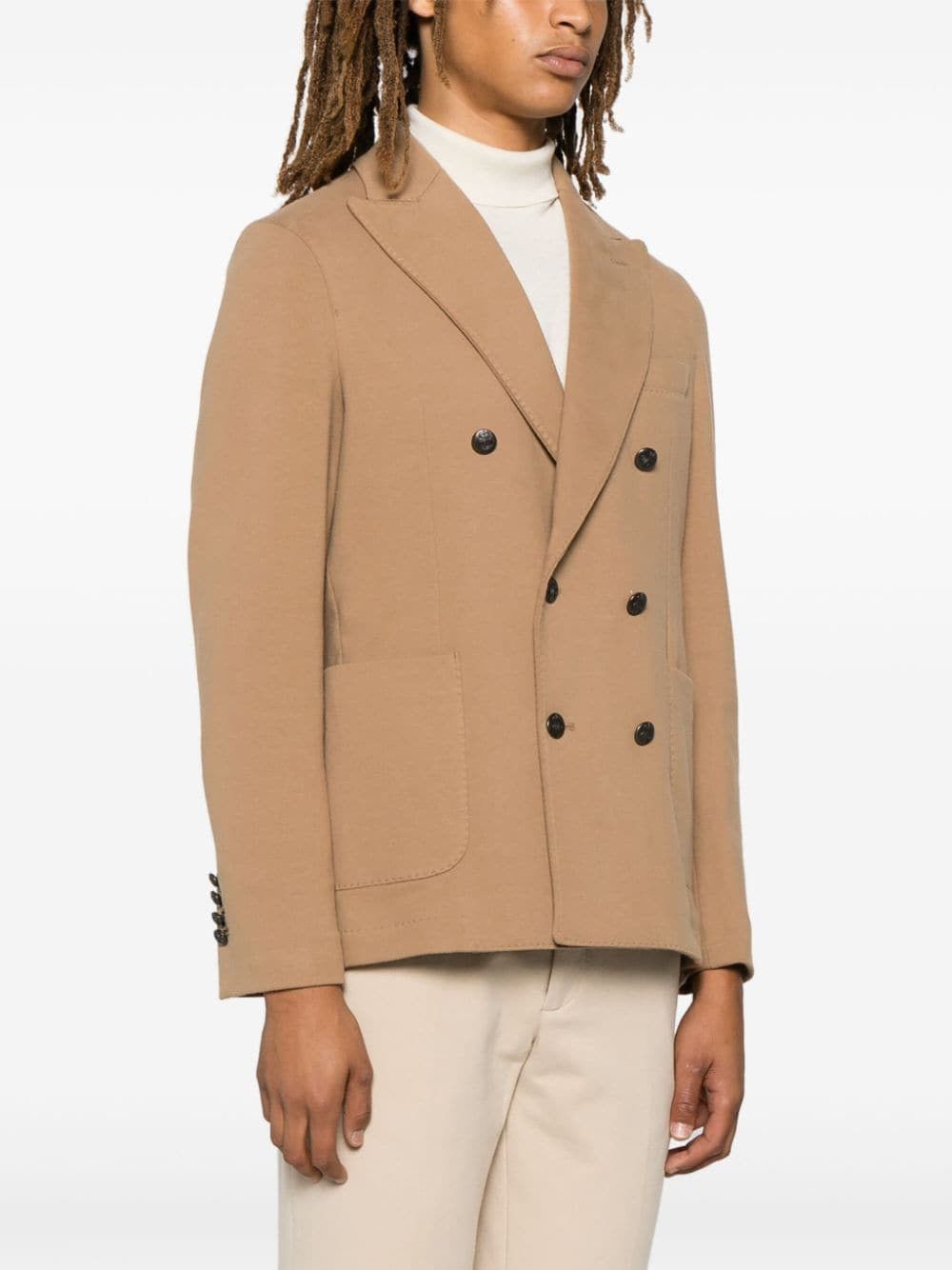 Circolo 1901 COTTON DOUBLE-BREASTED JACKET Size US S / EU 44-46 / 1 - 3 Thumbnail
