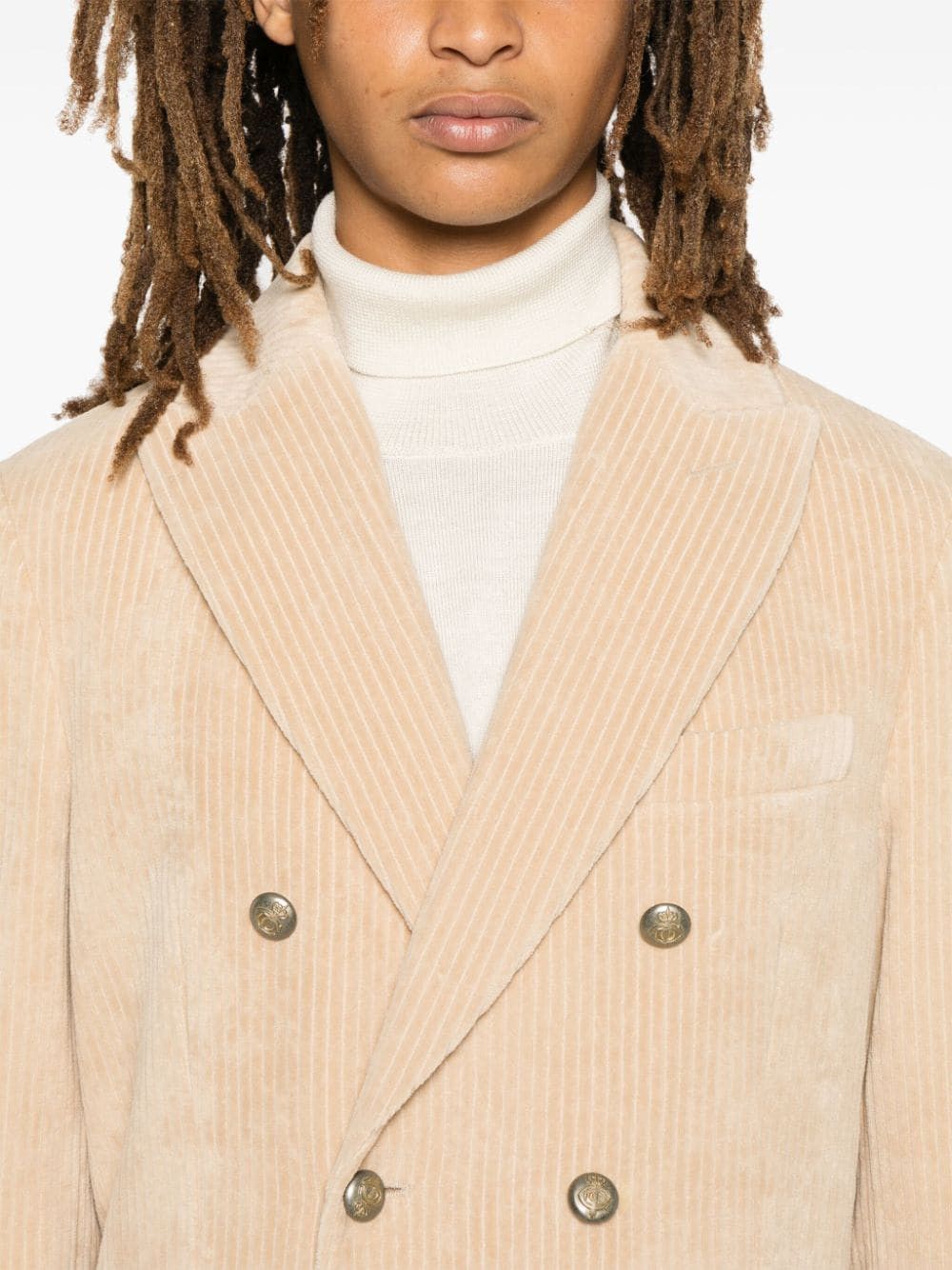 Circolo 1901 CORDUROY DOUBLE-BREASTED JACKET Size US S / EU 44-46 / 1 - 4 Thumbnail