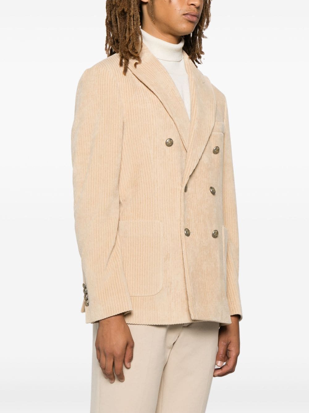 Circolo 1901 CORDUROY DOUBLE-BREASTED JACKET Size US S / EU 44-46 / 1 - 2 Thumbnail
