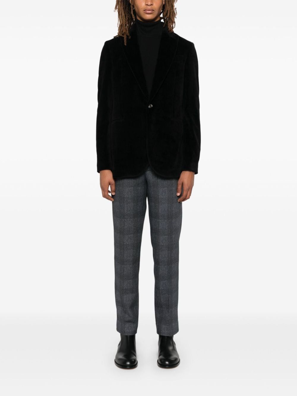 Circolo 1901 VELVET SINGLE-BREASTED JACKET Size US S / EU 44-46 / 1 - 5 Thumbnail