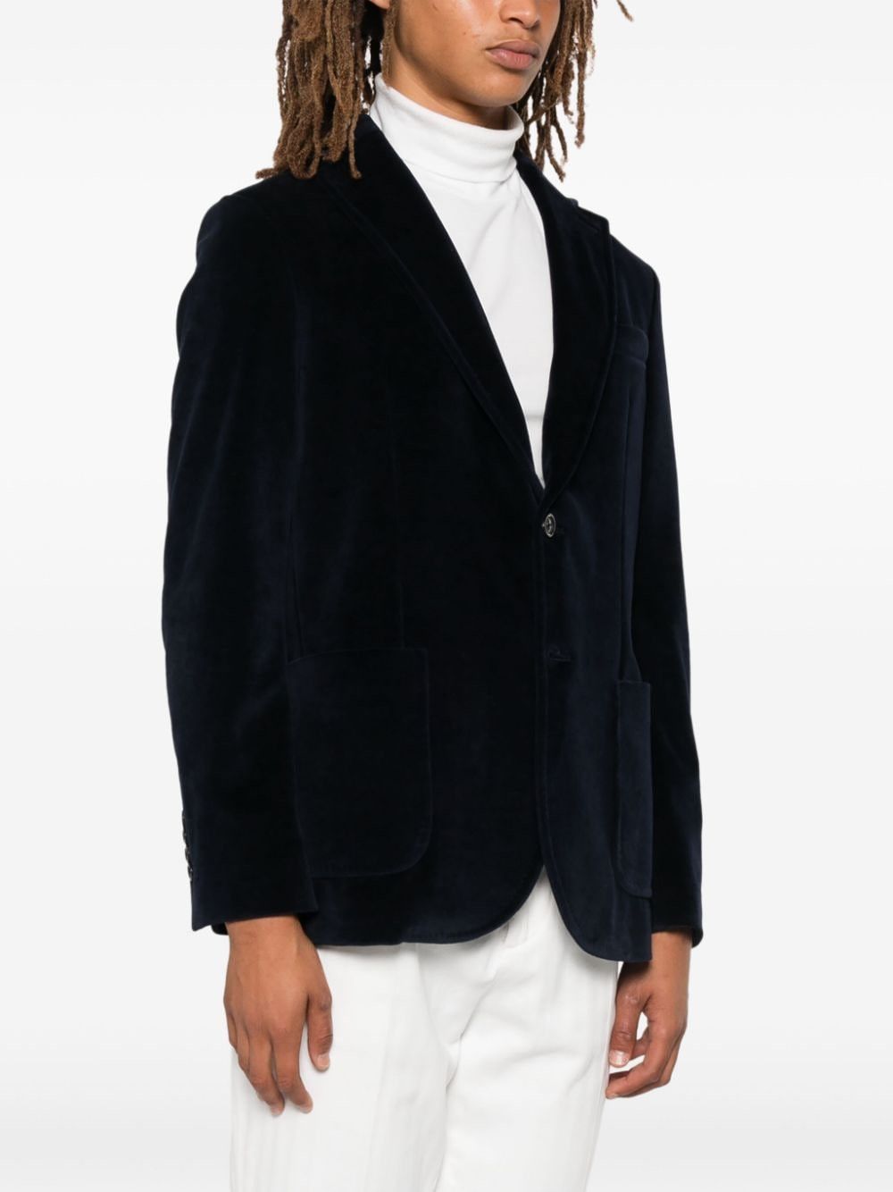 Circolo 1901 VELVET SINGLE-BREASTED JACKET Size US S / EU 44-46 / 1 - 3 Thumbnail