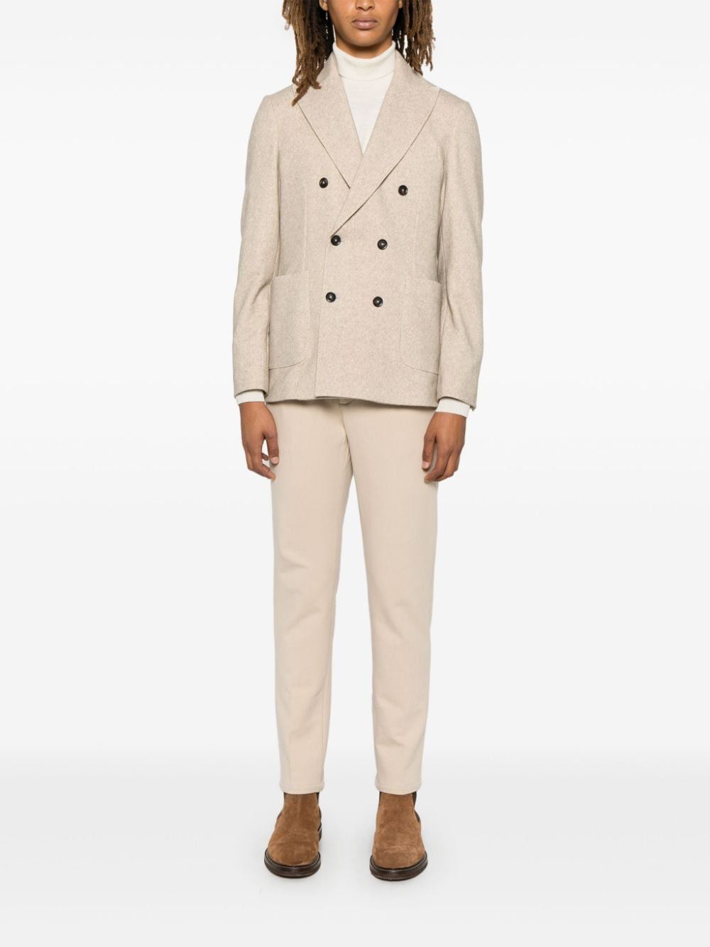 Circolo 1901 COTTON DOUBLE-BREASTED JACKET Size US S / EU 44-46 / 1 - 4 Thumbnail