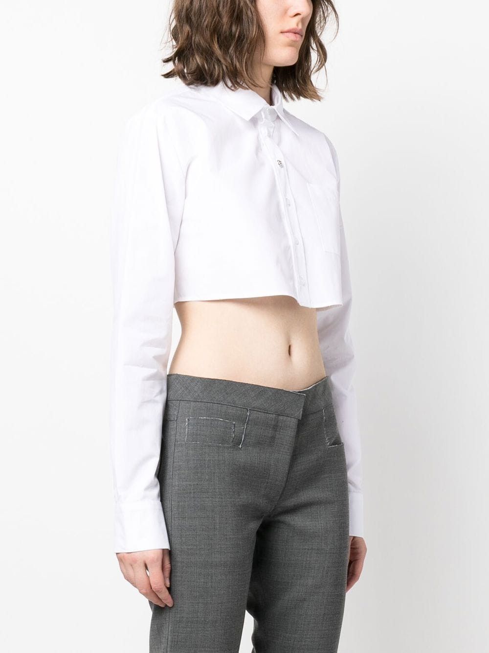 Coperni COTTON CROPPED SHIRT Size XS / US 0-2 / IT 36-38 - 4 Thumbnail
