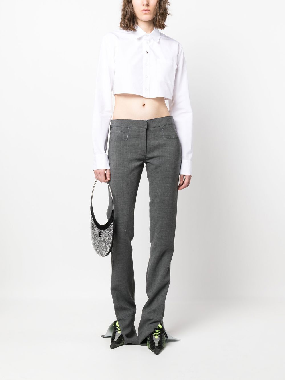 Coperni COTTON CROPPED SHIRT Size XS / US 0-2 / IT 36-38 - 3 Thumbnail