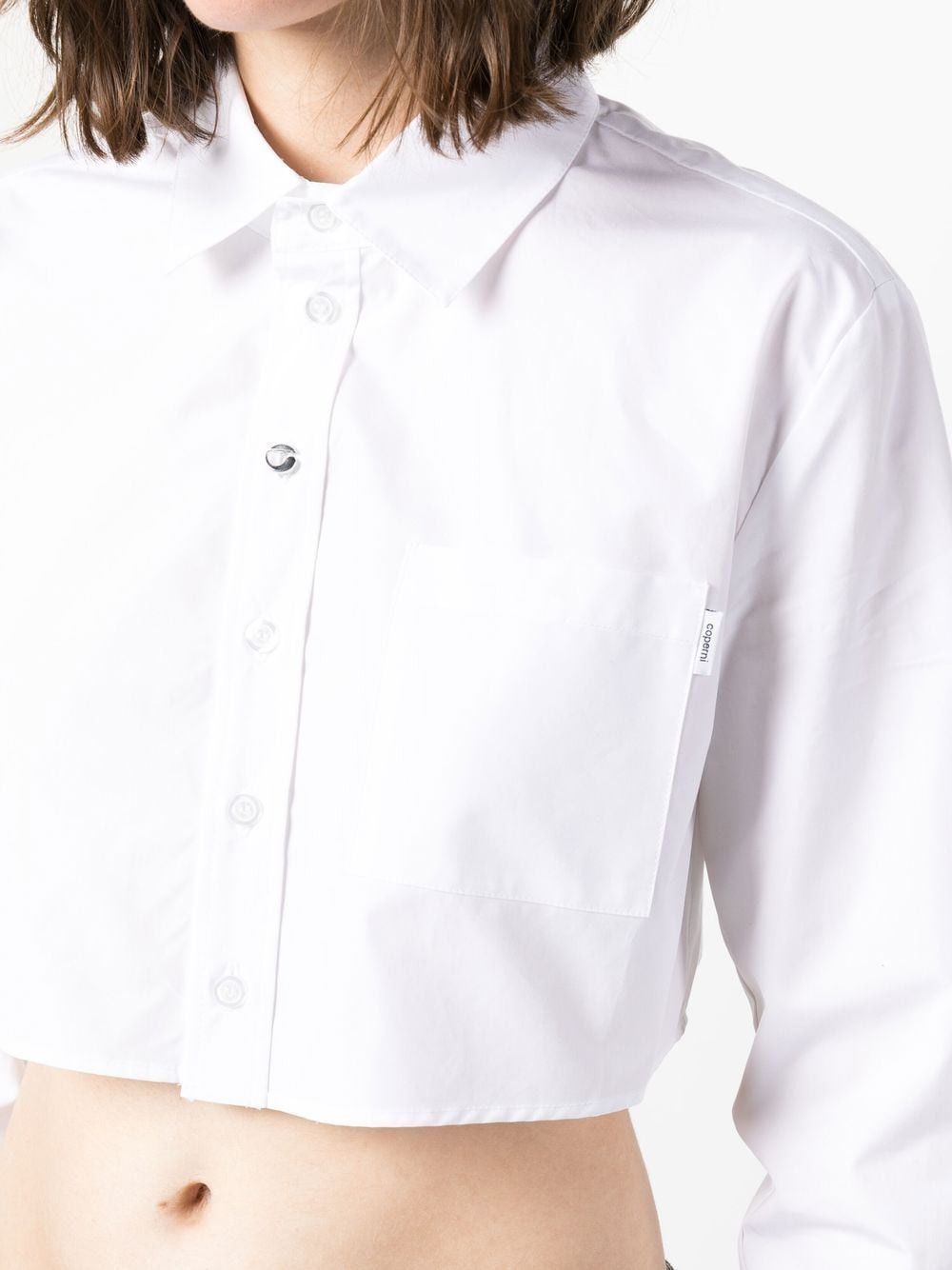 Coperni COTTON CROPPED SHIRT Size XS / US 0-2 / IT 36-38 - 2 Thumbnail