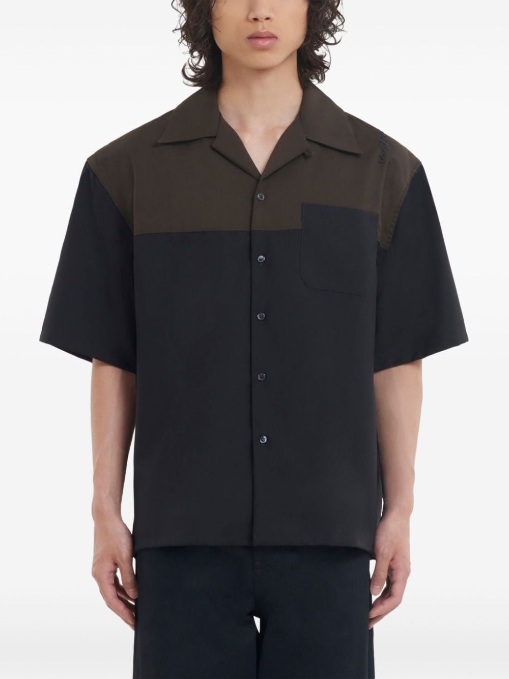 Marni WOOL COLORBLOCK SHIRT Size US S / EU 44-46 / 1 - 3 Thumbnail