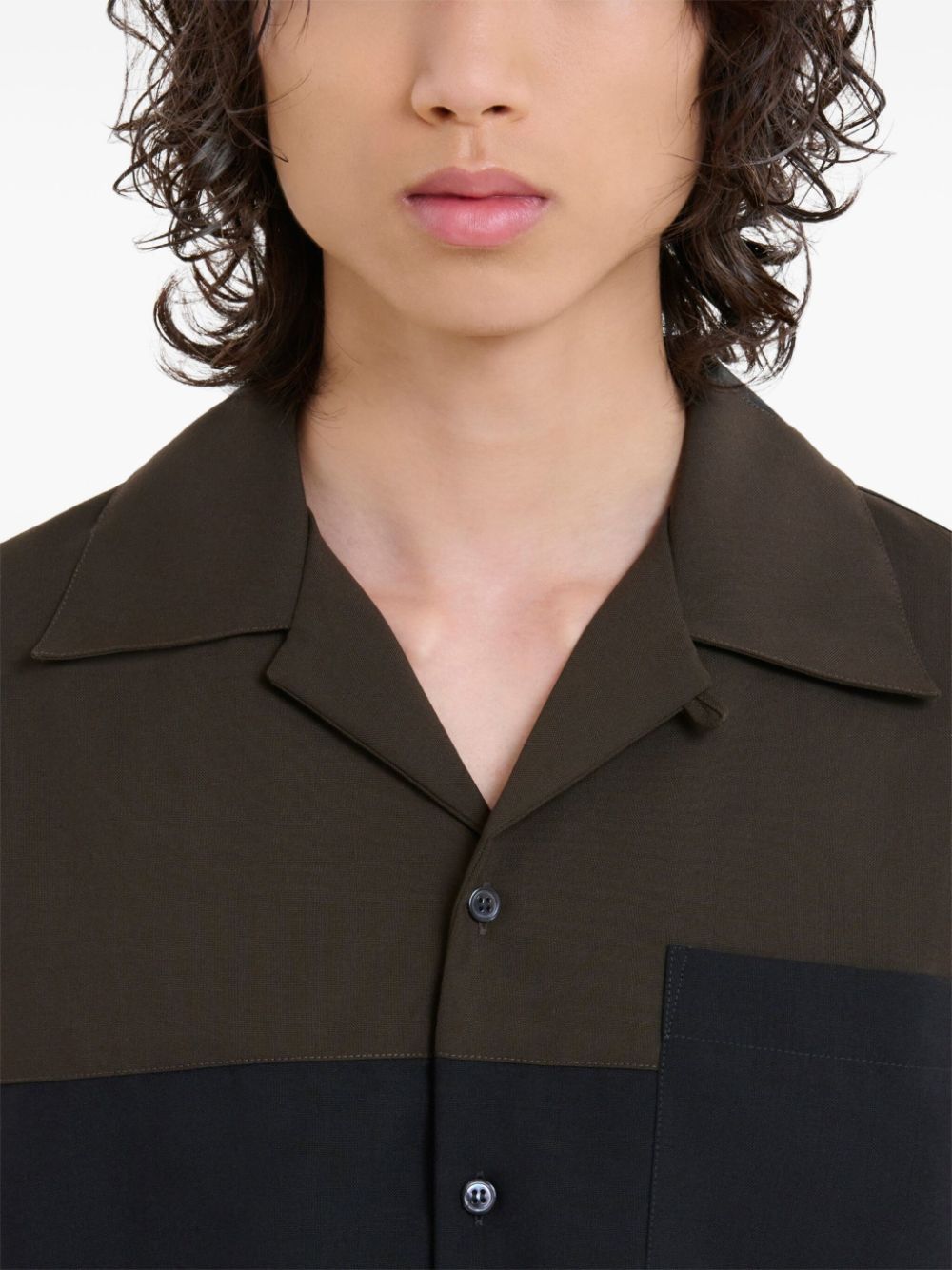 Marni WOOL COLORBLOCK SHIRT Size US S / EU 44-46 / 1 - 2 Thumbnail