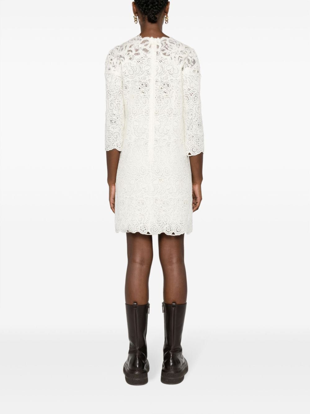 Ermanno Scervino WOOL BLEND SHORT DRESS Size S / US 4 / IT 40 - 2 Thumbnail