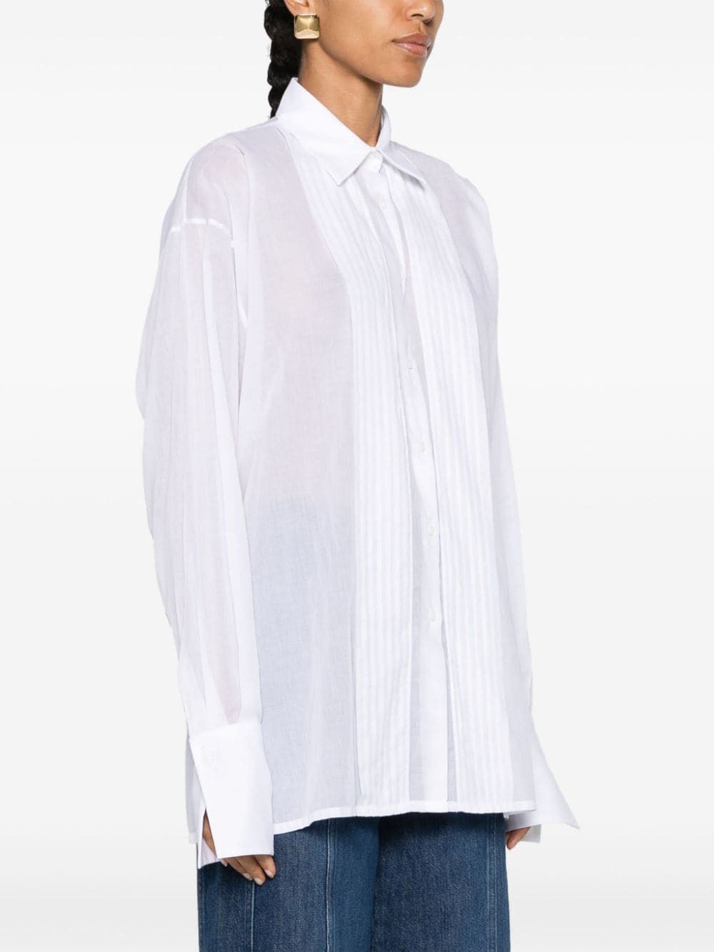 Ermanno Scervino COTTON SHIRT Size S / US 4 / IT 40 - 3 Thumbnail
