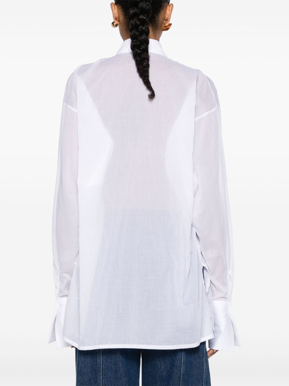 Ermanno Scervino COTTON SHIRT Size S / US 4 / IT 40 - 2 Thumbnail