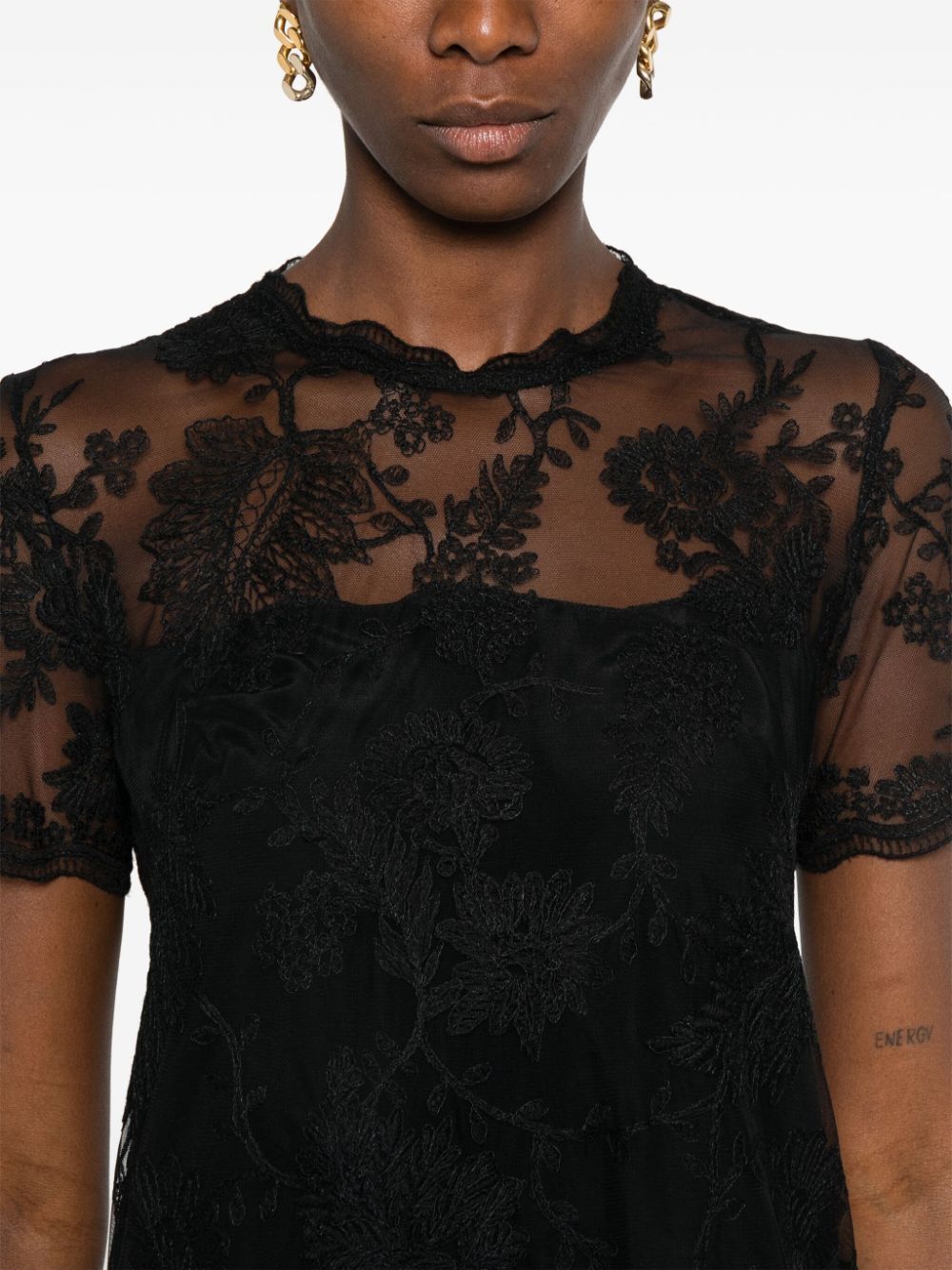 Ermanno Scervino LACE MINI DRESS Size S / US 4 / IT 40 - 4 Thumbnail