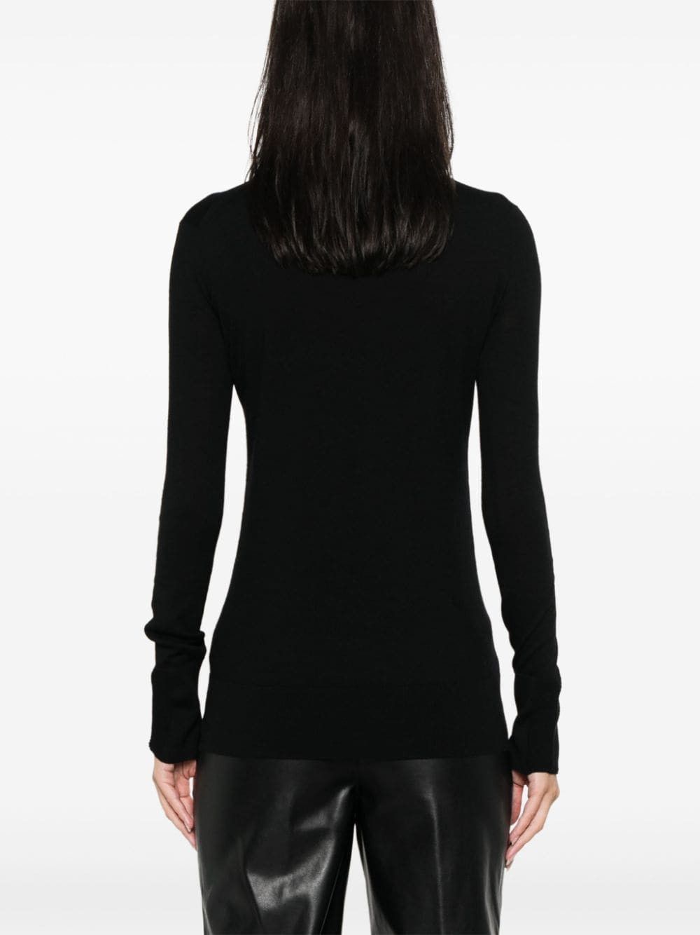 Ermanno Scervino WOOL TURTLE-NECK SWEATER Size S / US 4 / IT 40 - 3 Thumbnail