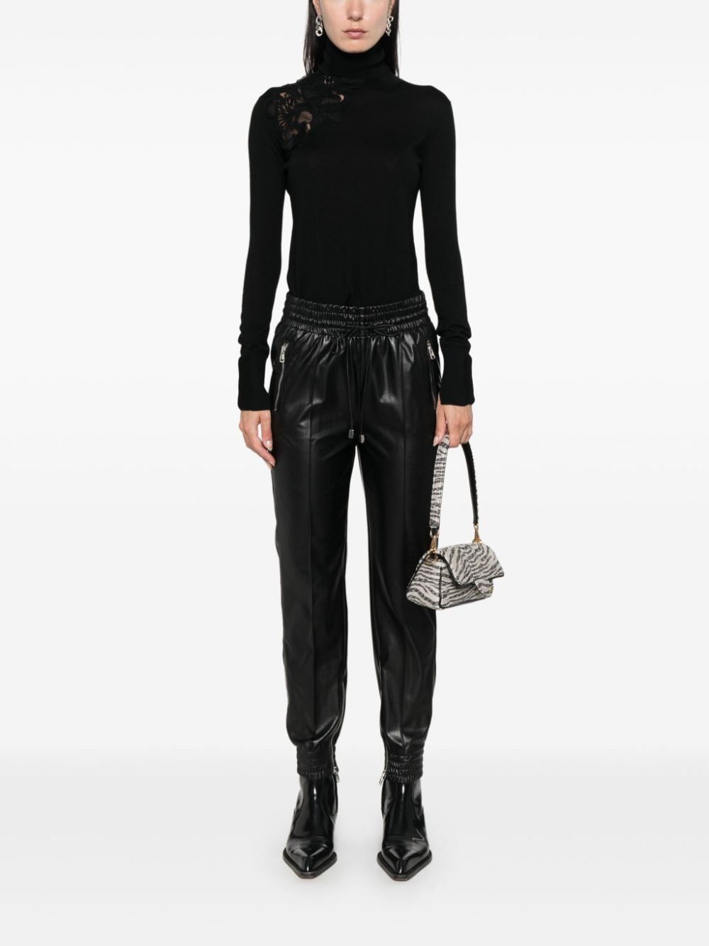 Ermanno Scervino WOOL TURTLE-NECK SWEATER Size S / US 4 / IT 40 - 4 Thumbnail