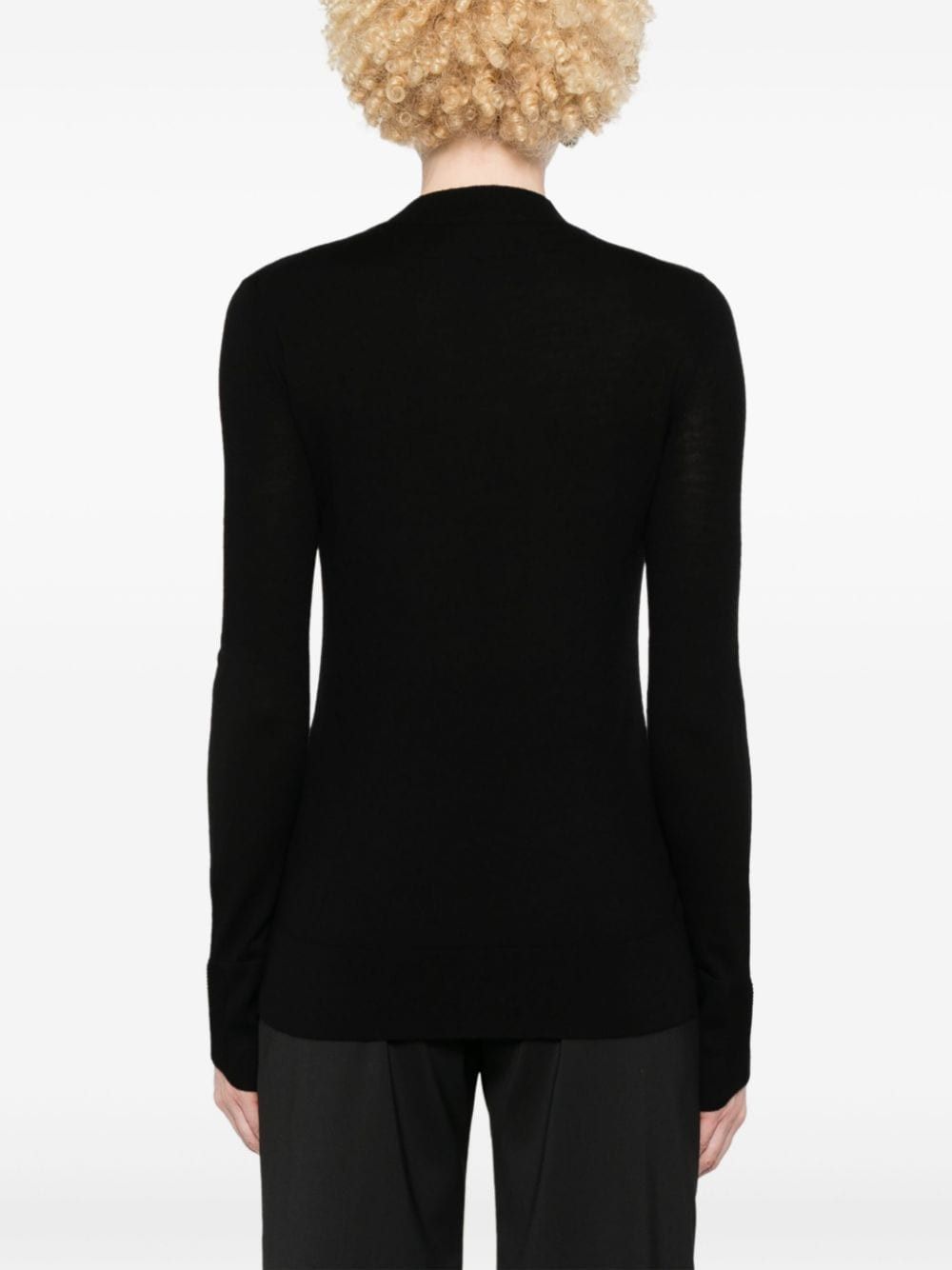 Ermanno Scervino EMBROIDERED WOOL SWEATER Size S / US 4 / IT 40 - 3 Thumbnail