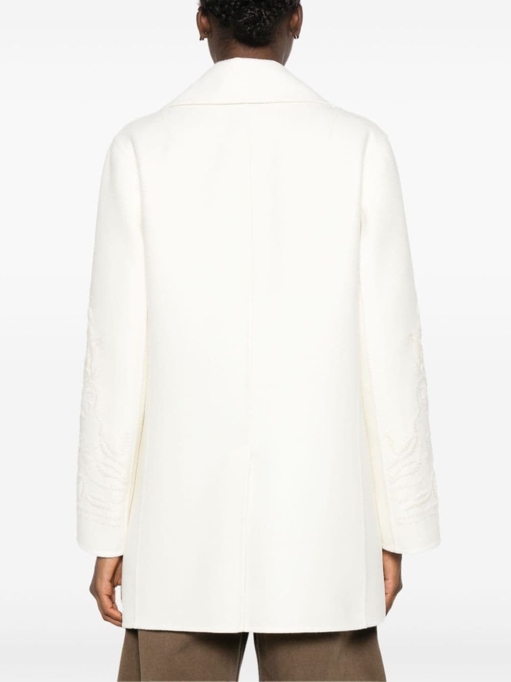 Ermanno Scervino WOOL SINGLE-BREASTED COAT Size S / US 4 / IT 40 - 2 Thumbnail