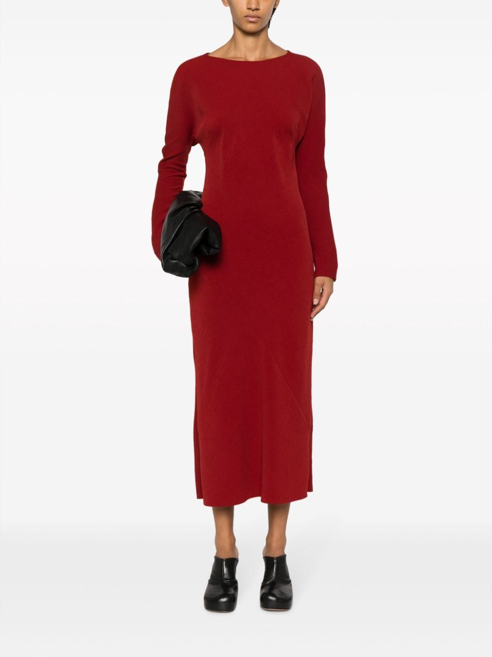 Dries Van Noten CREPE MIDI DRESS Size S / US 4 / IT 40 - 2 Thumbnail