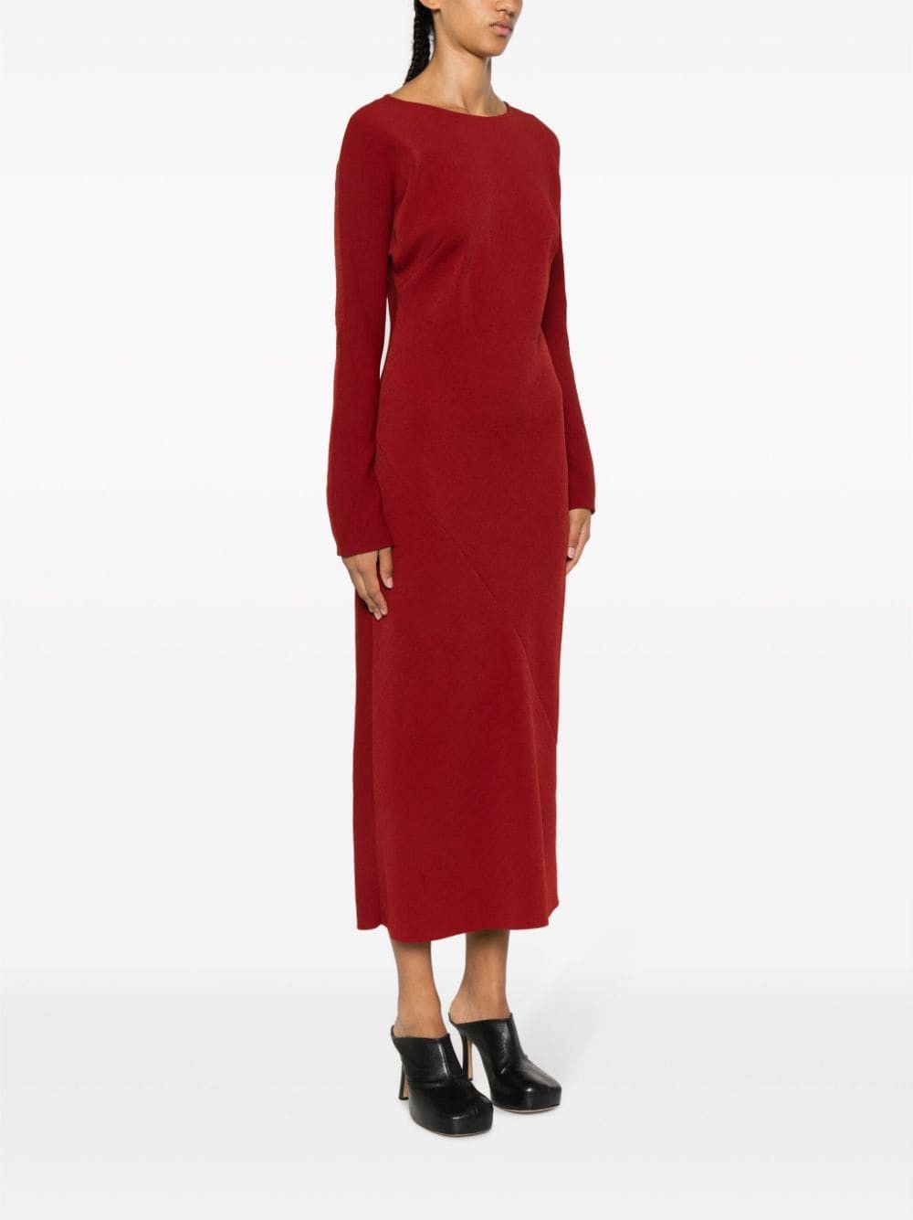 Dries Van Noten CREPE MIDI DRESS Size S / US 4 / IT 40 - 4 Thumbnail
