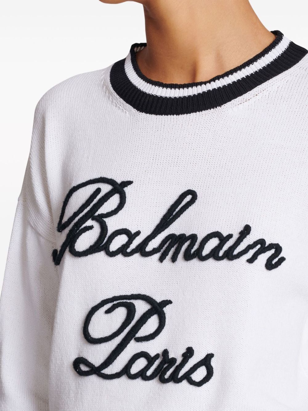 Balmain LOGO CREWNECK SWEATER Size S / US 4 / IT 40 - 2 Thumbnail