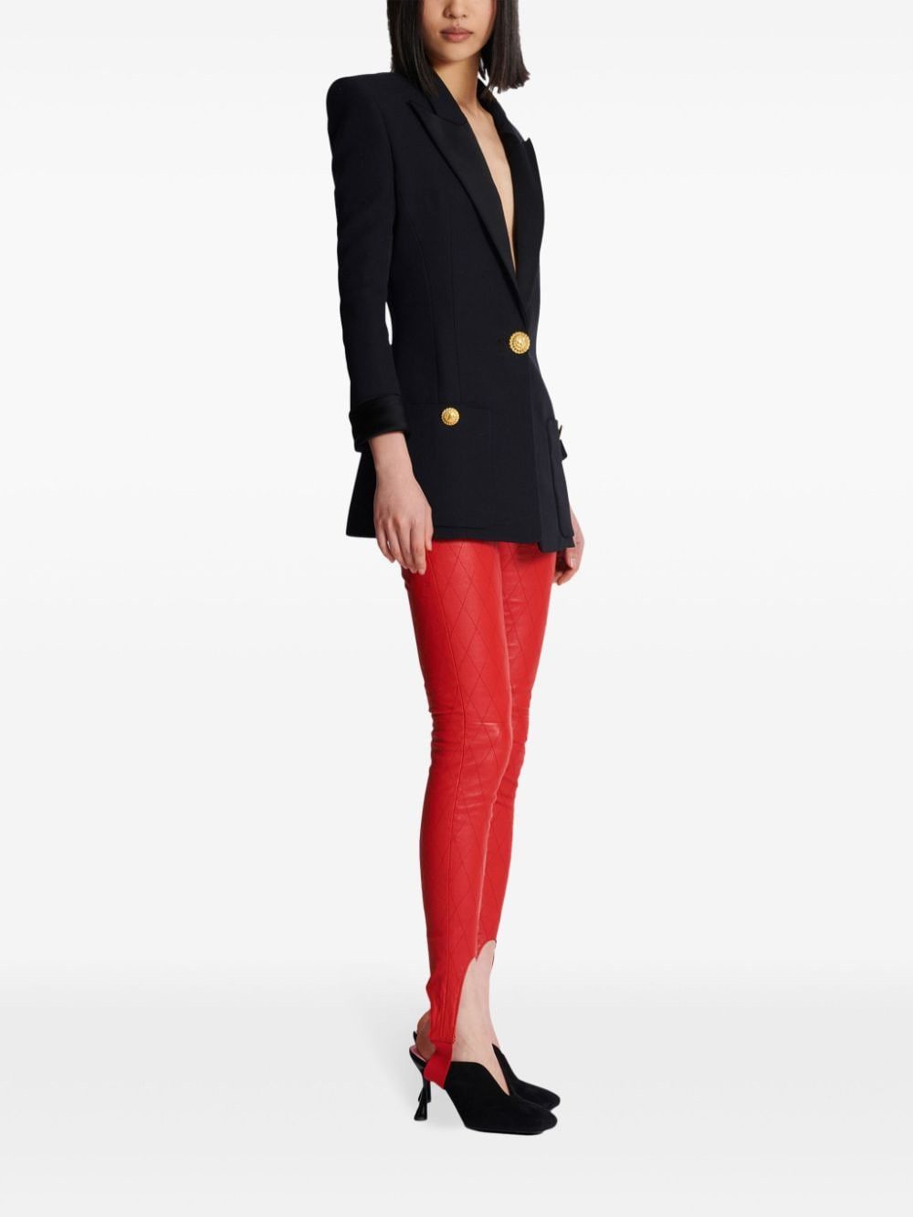 Balmain WOOL SINGLE-BREASTED BLAZER JACKET Size S / US 4 / IT 40 - 2 Thumbnail