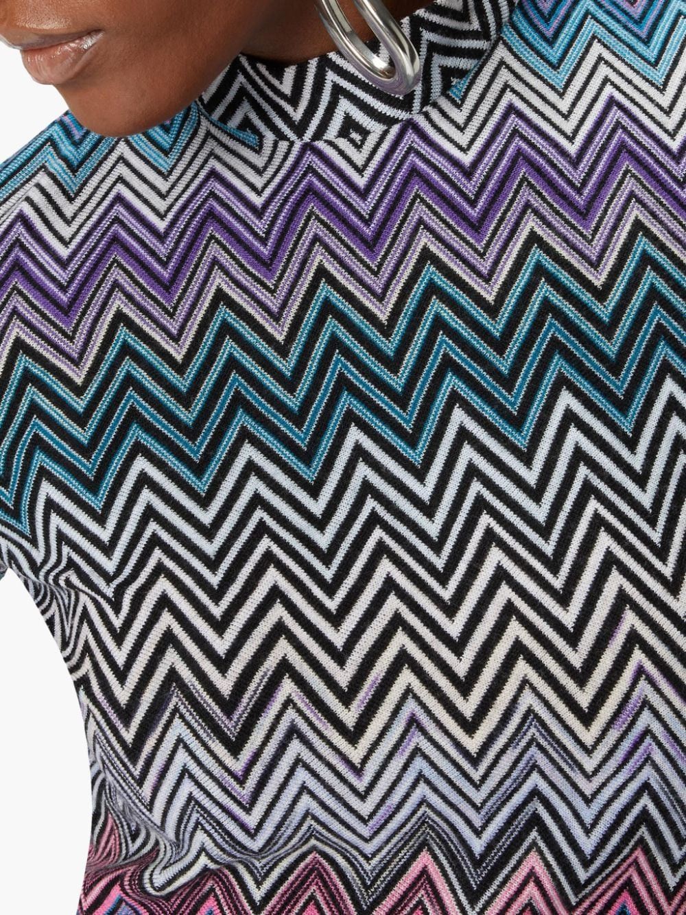 Missoni ZIG ZAG MOTIF WOOL MINI DRESS Size S / US 4 / IT 40 - 5 Thumbnail