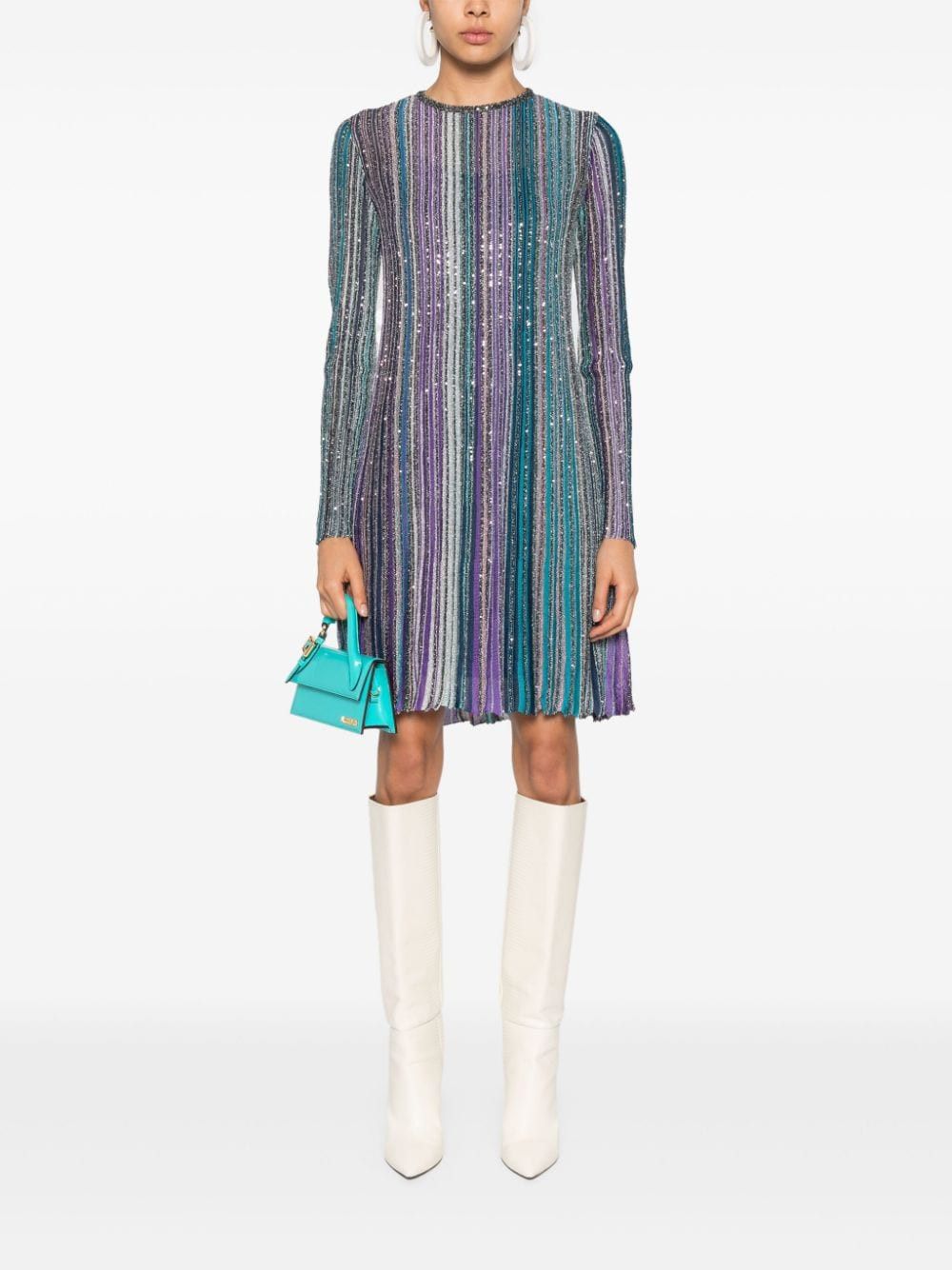 Missoni STRIPED SHORT DRESS Size S / US 4 / IT 40 - 5 Thumbnail