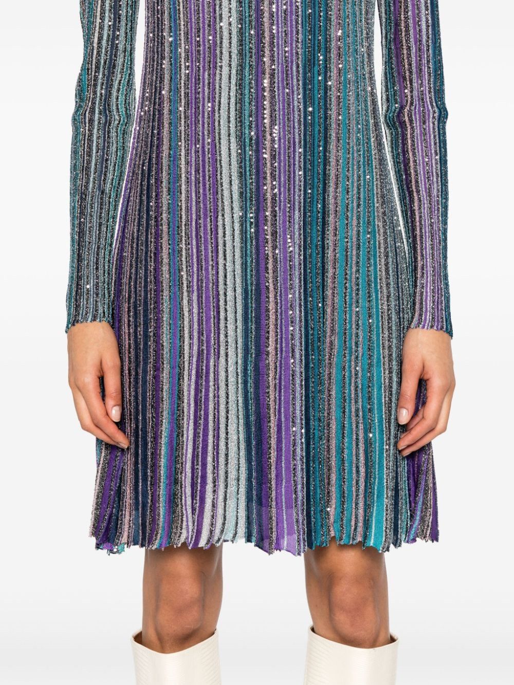 Missoni STRIPED SHORT DRESS Size S / US 4 / IT 40 - 4 Thumbnail