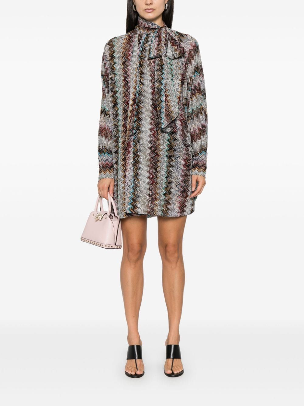 Missoni ZIG ZAG MOTIF SHORT DRESS Size S / US 4 / IT 40 - 5 Thumbnail