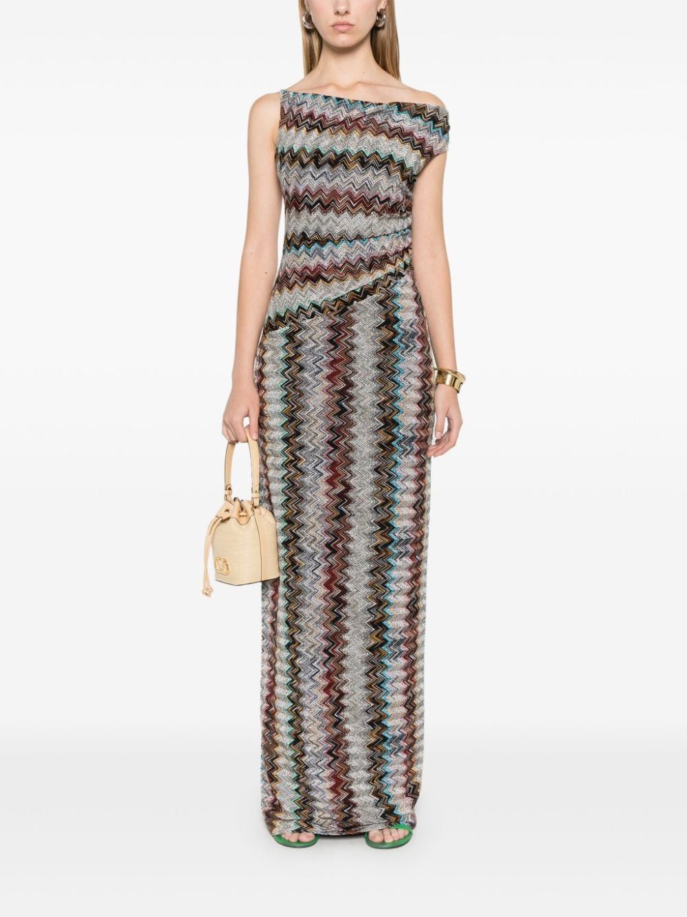 Missoni ZIG ZAG MOTIF LONG DRESS Size S / US 4 / IT 40 - 4 Thumbnail