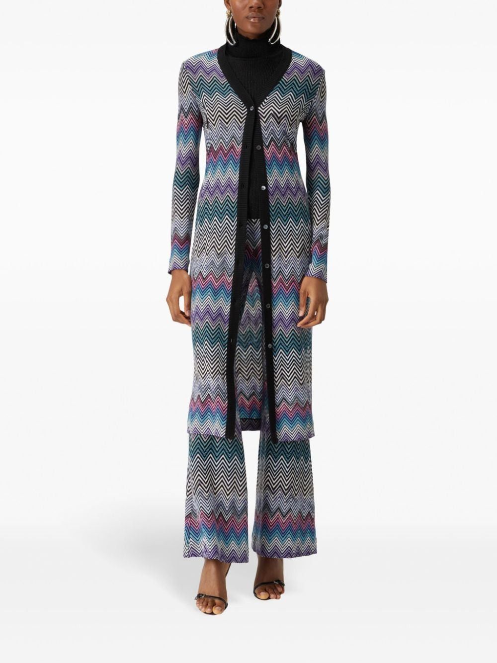Missoni ZIG ZAG MOTIF WOOL CARDIGAN Size S / US 4 / IT 40 - 3 Thumbnail