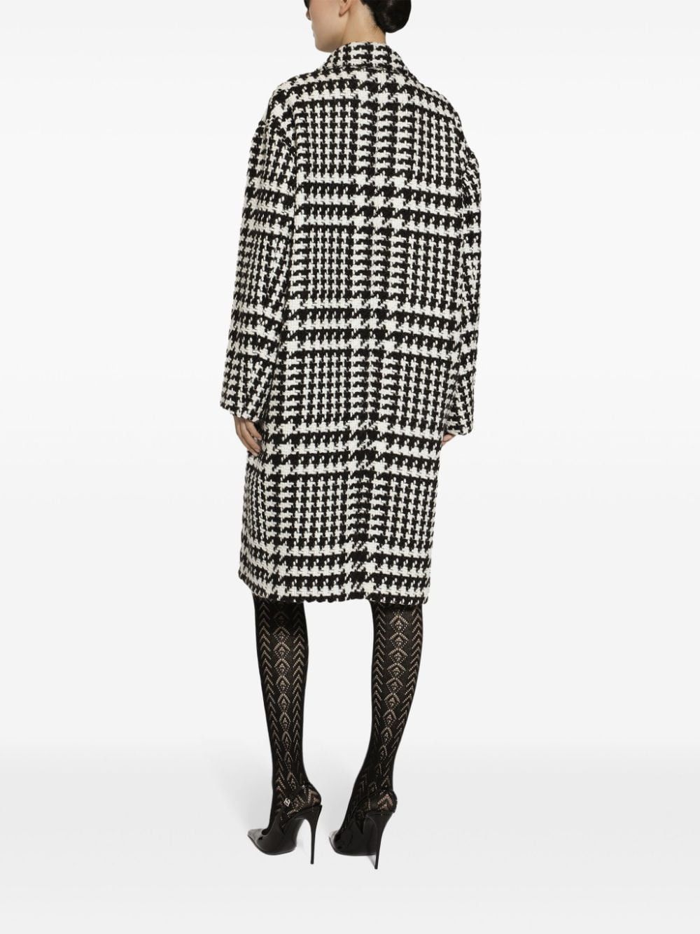 Dolce & Gabbana PIED-DE-POULE OVERSIZED COAT Size S / US 4 / IT 40 - 2 Thumbnail