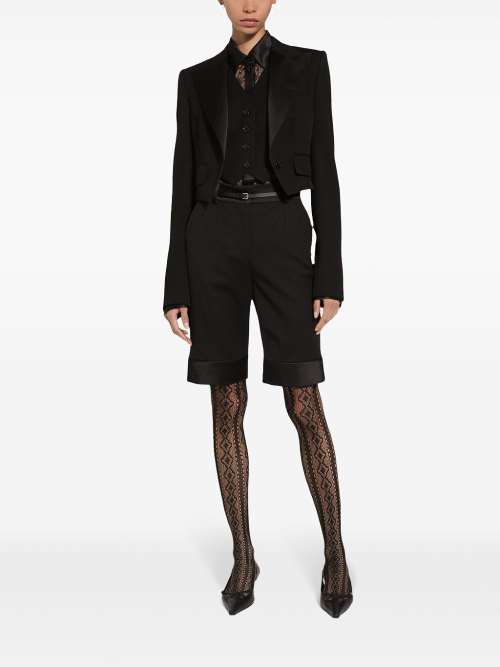 Dolce & Gabbana WOOL CROPPED JACKET Size S / US 4 / IT 40 - 4 Thumbnail