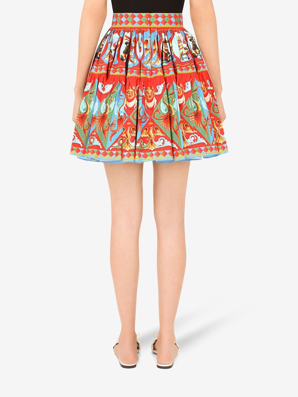 Dolce & Gabbana CARRETTO PRINT SKIRT Size 27" / US 4 / IT 40 - 4 Thumbnail