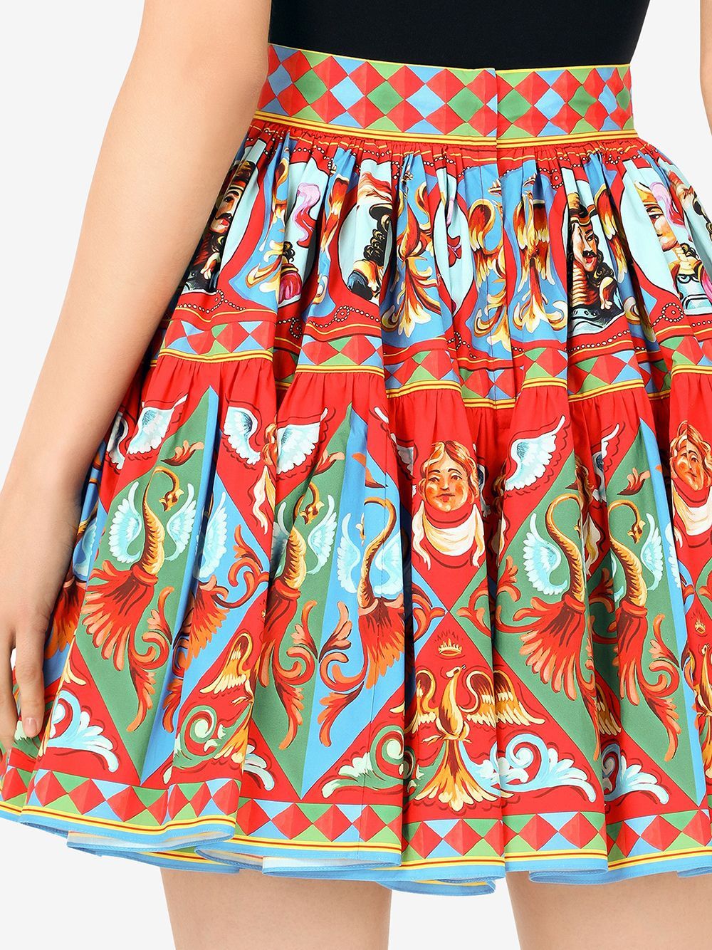 Dolce & Gabbana CARRETTO PRINT SKIRT Size 27" / US 4 / IT 40 - 5 Thumbnail