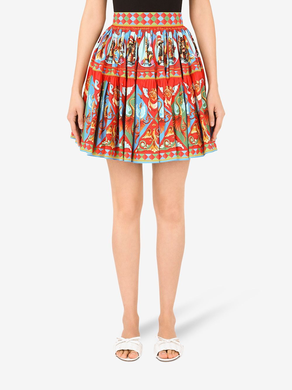 Dolce & Gabbana CARRETTO PRINT SKIRT Size 27" / US 4 / IT 40 - 3 Thumbnail