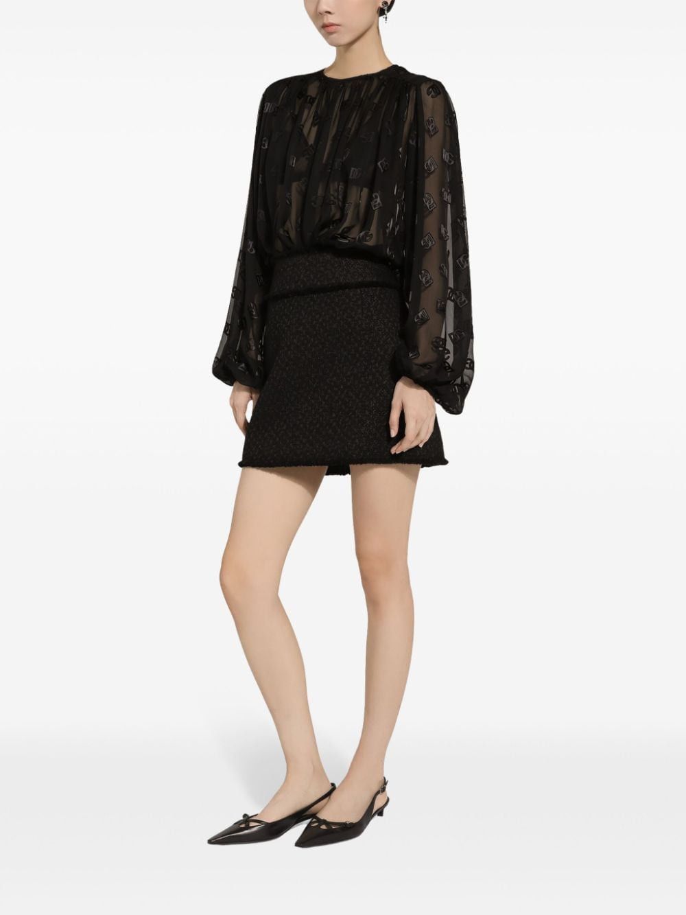Dolce & Gabbana TWEED MINI SKIRT Size 27" / US 4 / IT 40 - 4 Thumbnail
